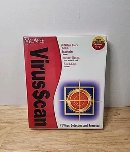 MCAFEE Virus Scan Anti-Virus Scan Software Windows 95 98 ME 2000 NT NIB Sealed - Picture 1 of 3
