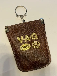 Vintage VAG VW Audi C.F.W. Staamann Keyring key chain key case VW Bug Oval Bus - Picture 1 of 4