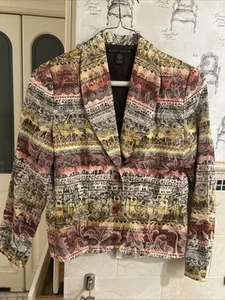 Damen Scott Taylor Jacke Blazer Langarm Mehrfarbig Geblümt Größe M - Bild 1 von 7