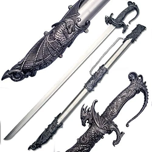 Ace Martial Arts Supply Saint George Dragon Saber Fantasy Medieval Knight Sword