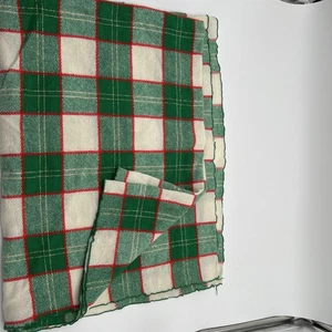 Leacock Leinen Urlaub Weihnachten Karo Tischdecke Rechteck 48x66" Vintage - Bild 1 von 9