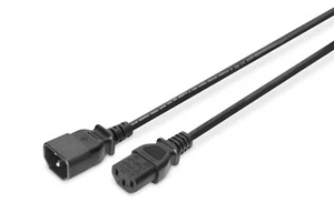 DIGITUS Verlängerung für Netz-Anschlusskabel - 1.8 m - C14 auf C13 - Stecker / B - Afbeelding 1 van 7