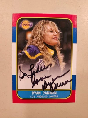 Dyan Cannon RARE Signed Go Lakers Card Hollywood NBA Heaven Can Wait Caddyshack - Image 1 of 2