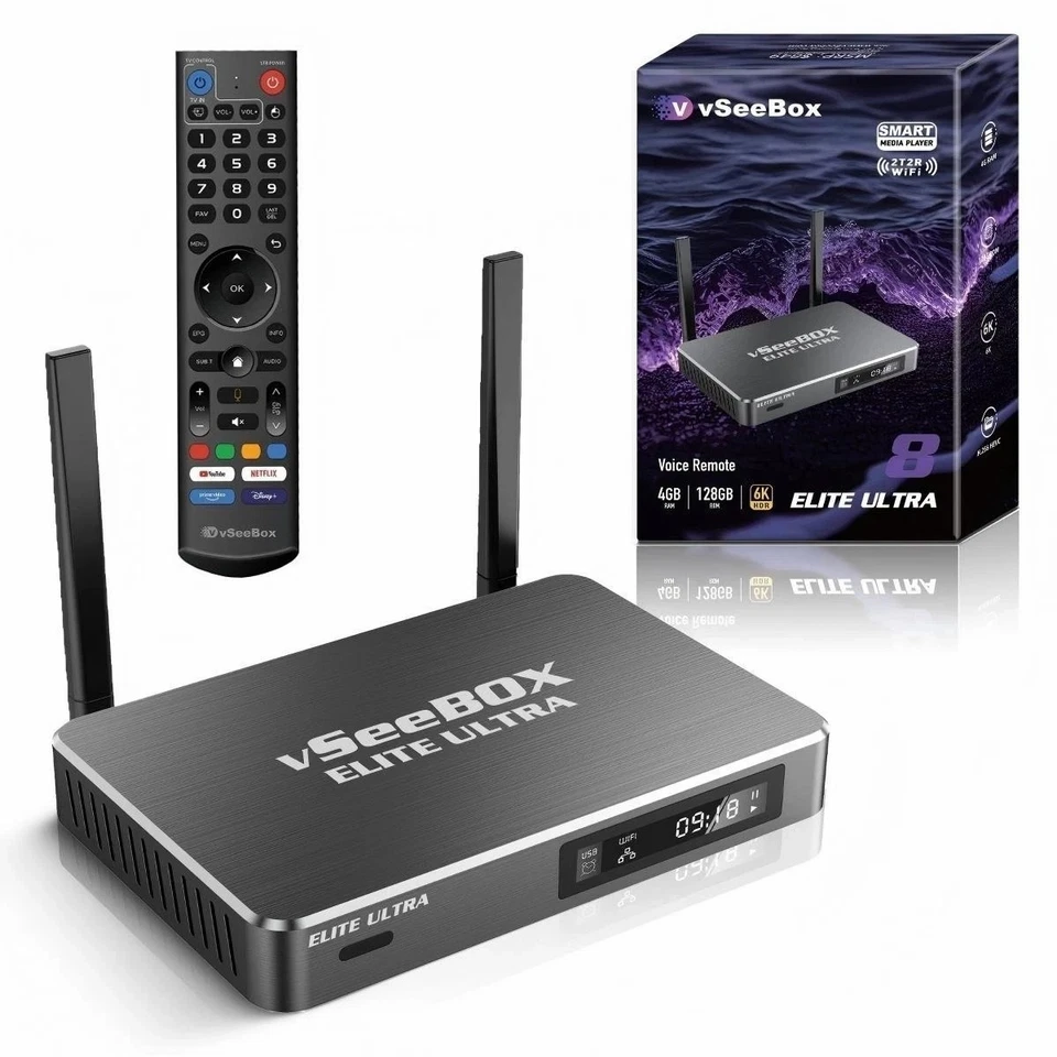 2days shipping  Vseebox elite ultra Android 12, 128GB Storage,elite apps - Image 1 of 4