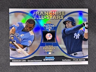 Bowman Chrome Franchise All Stars 2012 Robinson Cano Tyler Austin FAS-CA Foto 1 de 2