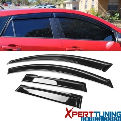 Fits 10-13 Mazda 3 Hatchback Acrylic Side Window Visor Vent Rain Rain Guard 4PCS Foto 1 de 4