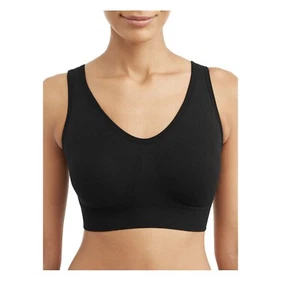 Womens Black Seamless Comfort Wirefree Bra (Size Small) BRAND NEW W TAGS - Picture 1 of 2