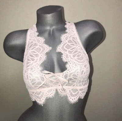 Victoria’s Secret Dream Angel Lace Unlined Racerback Bralette. Size Small. NWT - Image 1 of 4