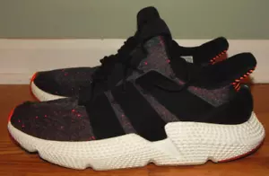 ADIDAS MENS PROPHERE CQ3022 CORE BLACK SOLAR RED ATHLETIC SHOE SZ 12.5 - Picture 1 of 7