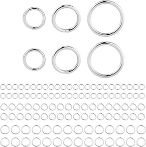 Sterling Silver Jump Rings for Jewelry Making 4Mm 5Mm 6Mm 925 Sterling Silver Op - Picture 1 of 12