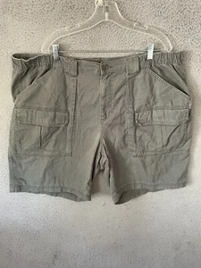 Mens Croft & Barrow Khaki Cargo 6 Pocket Shorts Hiking Camping Size 46 - Picture 1 of 6