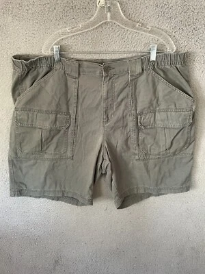 Mens Croft & Barrow Khaki Cargo 6 Pocket Shorts Hiking Camping Size 46 - Image 1 of 4