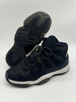 Nike Air Jordan XI 11 Heiress GS Negro/Dorado (852625-030) Juvenil 5Y | 6.5 Mujer’s Foto 1 de 4