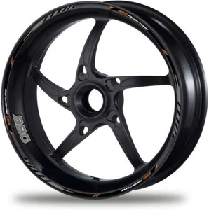 BLACK GREY 21''18'' 990 Adventure Motorcycle Wheel Decal Rim Stickers Stripes - Picture 1 of 2