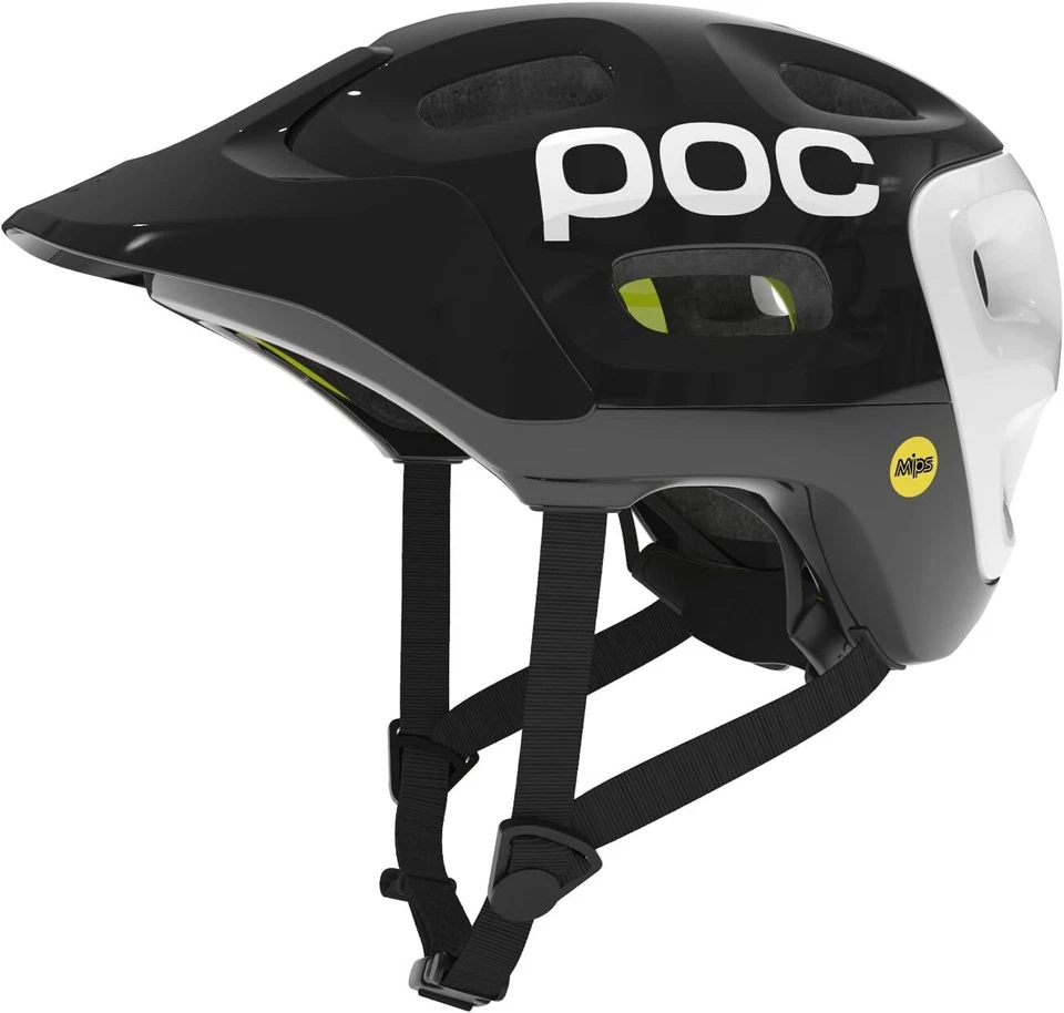 POC Trabec Race MIPS MTB Mountain Bike Cycling Helmet Black/White Medium/Large - Image 1 of 1