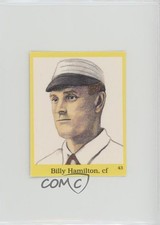 1989 The Official Hall of Fame Fun & Fact Sticker Book Stickers Billy Hamilton
