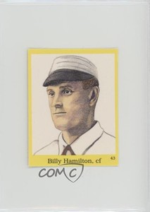 1989 The Official Hall of Fame Fun & Fact Sticker Book Stickers Billy Hamilton