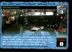 2003 Comic Images CCG WWE Raw Deal Velocity 64/150 You Can't Spell "Furniture" W - Picture 1 of 1