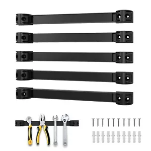 5 Pack 12 Inch Magnetic Storage Strips Tool Holder Bar for Garage Tool Organizer - Picture 1 of 6
