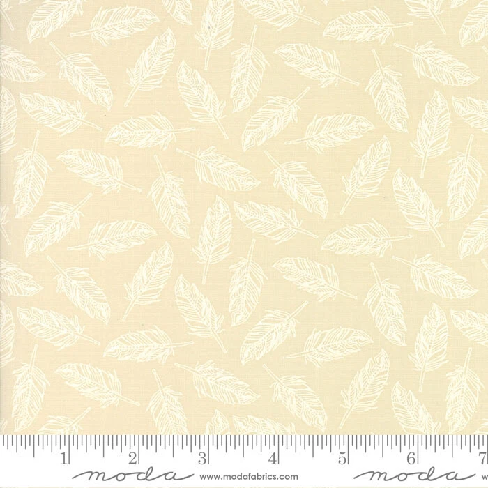 Quilt Fabric Whispers Muslin Mates Natural Studio M for Moda half-yard #33131 12 - Image 1 of 1