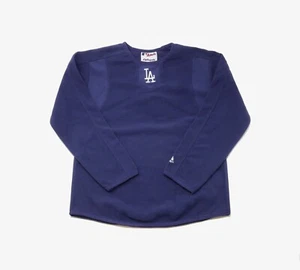 Majestic Los Angeles Dodgers Tech Fleece Shirts Blue Kids Children Youth Boys - Picture 1 of 2