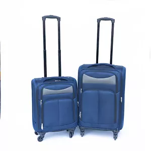 (20+24) Two-piece suitcase suitcase set Oxford trolley case without password loc - Picture 1 of 7