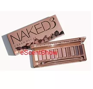 URBAN DECAY NAKED 3 NAKED3 EYESHADOW 12 COLOR PALETTE W/ DUO BRUSH NIB - Picture 1 of 1