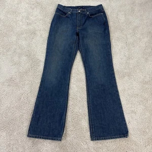 J. Crew Jeans Women's Size 8 Blue Denim Flare Bootcut Mid Rise Dark Wash - Picture 1 of 15
