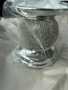 Bath & Body Works Rhinestone Bling Pedestal Three Wick Candle Holder - Picture 1 of 4