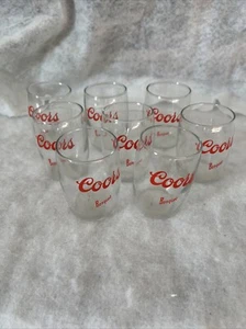 Coors Banquet 6 oz Beer Tasting Glass (Lot of 8)Vintage 3 1/4”x 2 1/8" - Picture 1 of 6