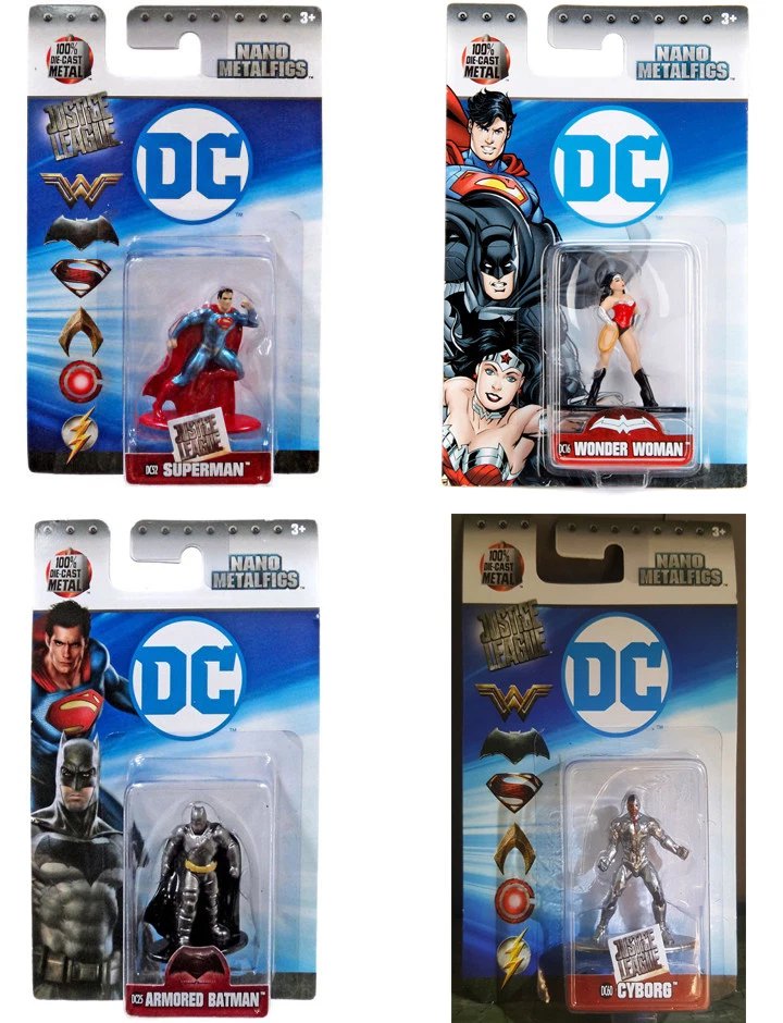 Juego de 4 minifiguras fundidas a presión DC superhéroes Metalfigs NUEVO EN PAQUETE Foto 1 de 1