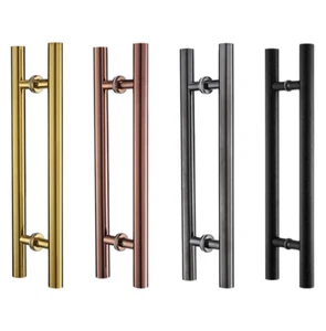 Pair of 800mm Stainless Steel Guardsman Back To Back Pull Glass Door Handles - Picture 1 of 12