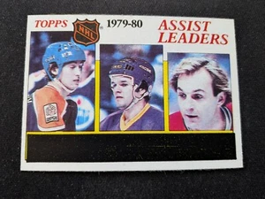 1980-81 Topps Hockey Card # 162 Assist Leaders (NM) - Bild 1 von 3