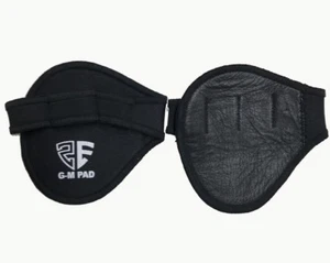 Leather Hand Grip Weight Lifting Pads Workout Gloves Gym Fitness Palm Grip Pair - Picture 1 of 5