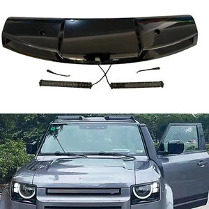 Für Land Rover Defender 90 110 20-2025 Vordere Dach Ober Lichtleiste DRL Schwarz - Picture 1 of 4
