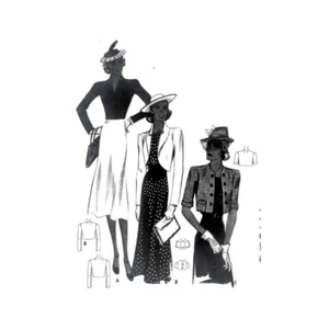 Past Patterns 9772 - Late 1930s Bolero Jacket Sewing Pattern bust 34" McCalls - Picture 1 of 3