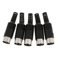 DIN Mini Pin Male Plug Audio Jack Connectors for PC Keyboard/Mouse DIY