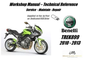 Benelli  Trek899 Tre-k 899  Service Repair Workshop Manual USB   2010 - 2013 - Picture 1 of 11