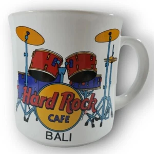 Hard Rock Cafe Mug Bali Drum Set Save The Planet Vintage Used Condition - Picture 1 of 9