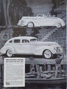 Pubblicità stampa Hudson 1939 vintage Una volta che guidi un Hudson nessun'altra auto farà - Foto 1 di 1
