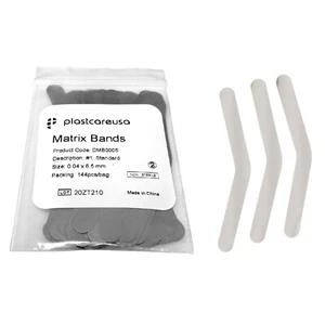 288 Dental Matrix Bands, # 1 .0015 Inch 0.04mm Regular Tofflemire (2 Bags/144) - Picture 1 of 4