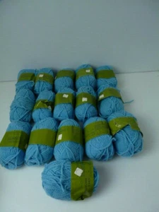 Lote de 16 madeja vintage Sears diseñador emperatriz hilo de lana color azul - Imagen 1 de 4