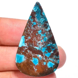 Magnesite Turquoise Pear Shape Cabochon Loose Gemstone 41.5 Ct 40X23X6mm GC23122 - Picture 1 of 1