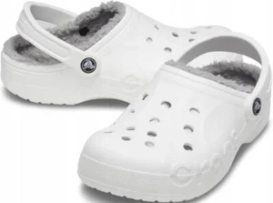 NEU US Größe M12 Crocs Baya gefüttert 205969-11H Unisex weiß Slipper Komfort Clog - Bild 1 von 6
