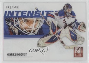 2012-13 Panini Rookie Anthology Elite Intensity /500 Henrik Lundqvist #I-9 HOF