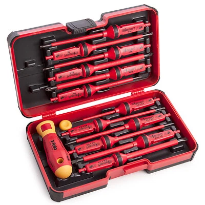 Felo 14pc E-Smart Bit Holder Screwdriver Set 1000V VDE Insulated 06391306 - Image 1 of 4