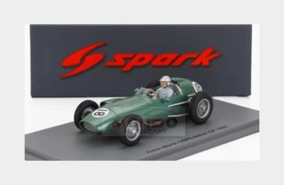 1:43 SPARK Aston Martin F1 Dbr5 #18 British Gp 1960 Roy Salvadori Green S8145 - Immagine 1 di 2
