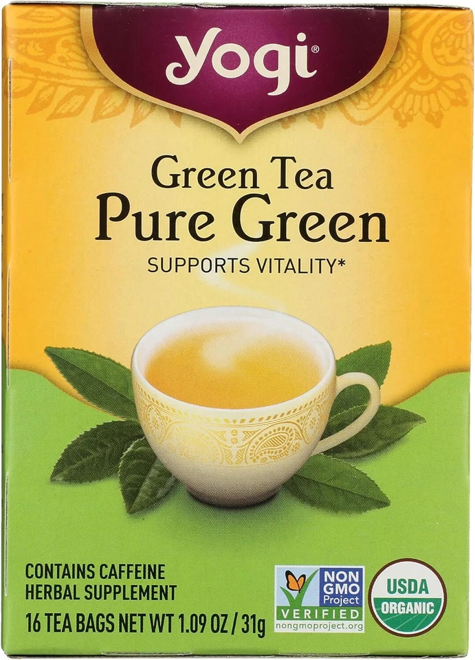 KEHE-76950450424-Yogi Teas Pure Green 16 Count (Pack of 6)