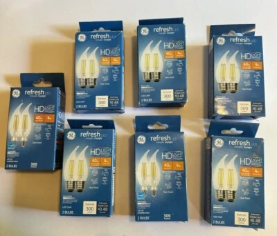14 Lighting Refresh HD LED Clear Light Bulbs 4 Watt Replaces 40 Watt 36978 - Image 1 of 4