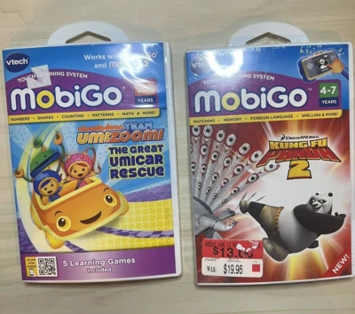 Set MobiGo Touch Learning Games: Nickelodeon Umizoomi & Kung Fu Panda 2 - Image 1 of 3